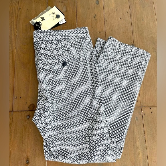 Weekend Max Mara geometric trouser cotton pants NWT - Picture 4 of 8